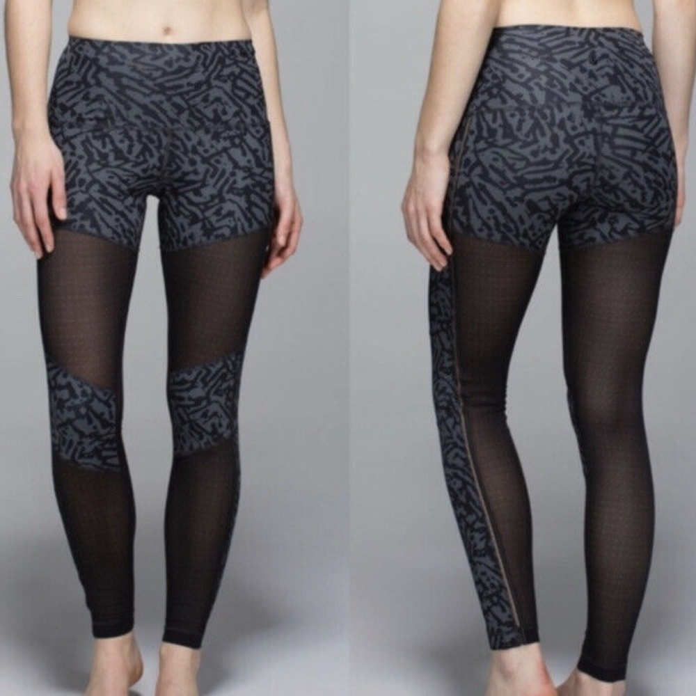 LULULEMON Hot to Street Pant Mesh Leggings SZ 6